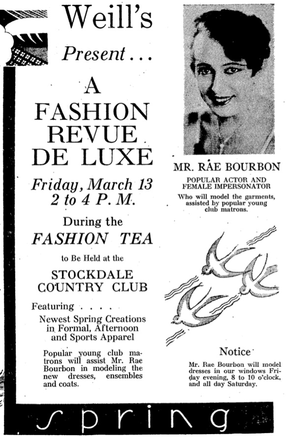 Rae Bourbon Bakersfield California 1931
