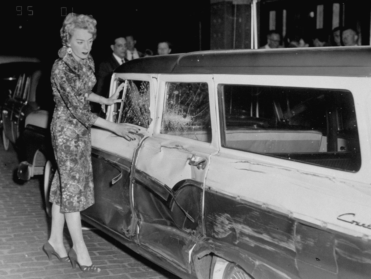 Christine Jorgensen and 1957 Ford Country Squire