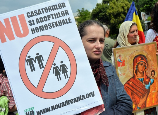 ROMANIA-ANTI-GAY-PROTEST