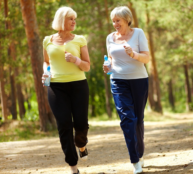 Older Women Exercising